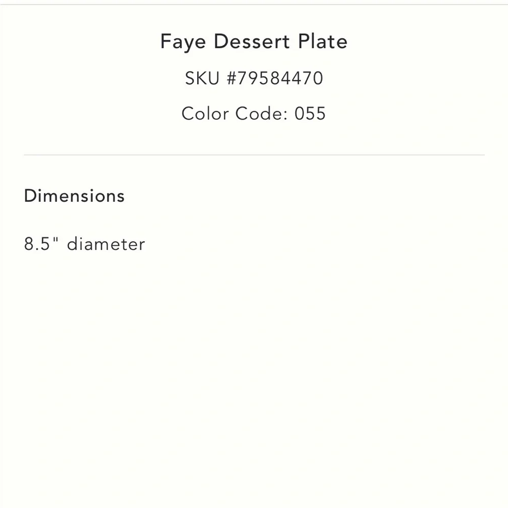Faye dessert Plate with ladybug &‎ shamrocks Design single frazee